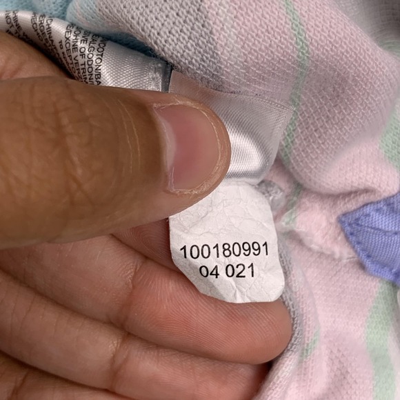 Brooks Brothers Polo Shirt Mens 2XL Pastel Stripe 1818 Performance Slim Fit - Picture 10 of 15